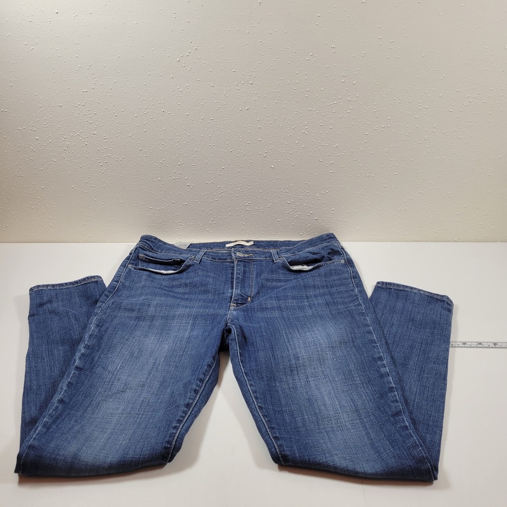 Levi's 711 Skinny Jean Women 33 Blue Excellent Mid Rise Stretch Denim 18881-0293